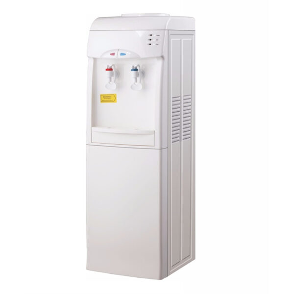 hot and cold water dispenser with compressor refrigerator